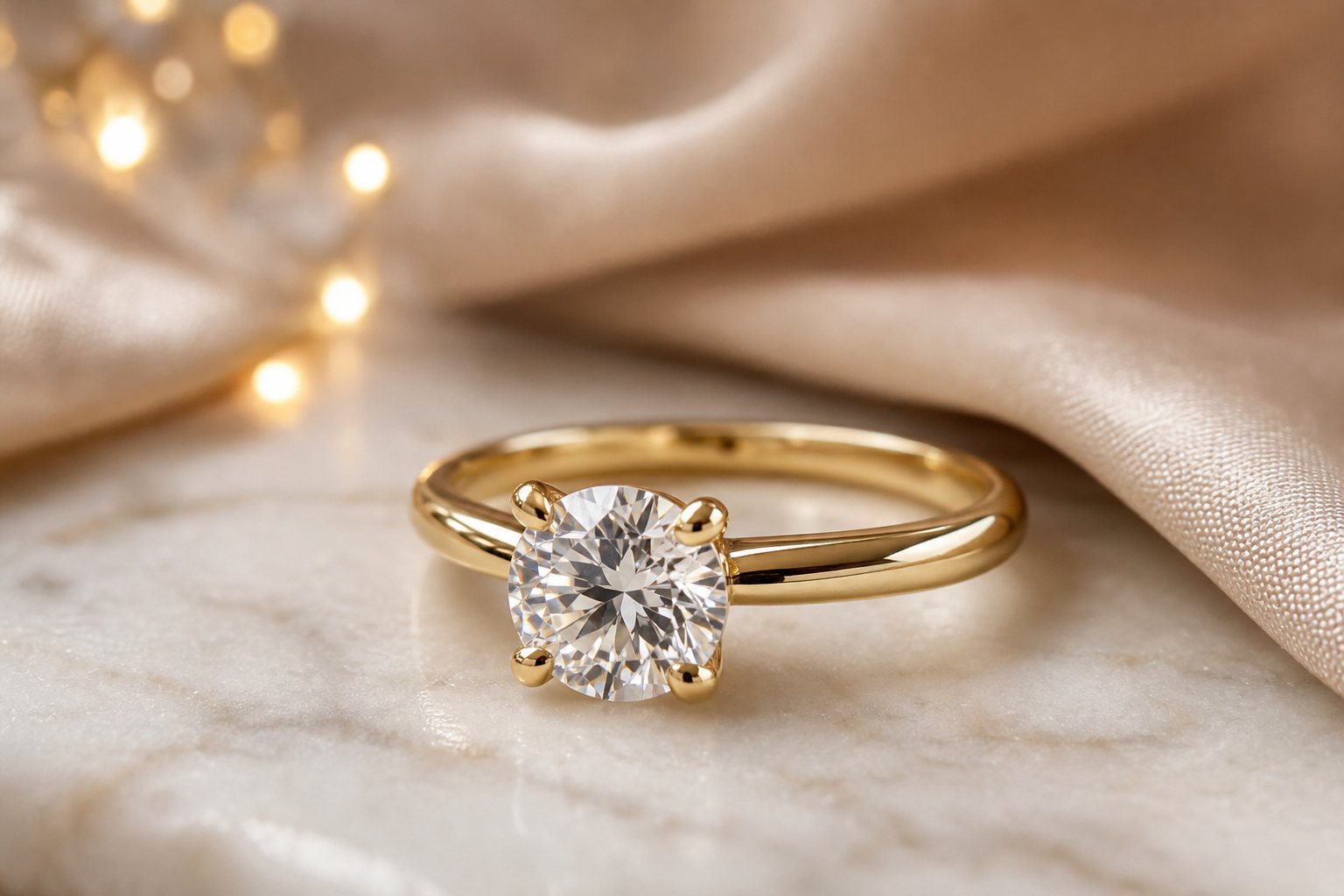 Anillo solitario oro Abigail RM